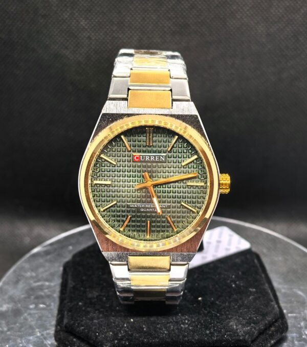 Reloj Hombre Curren Color Silver Gold Green