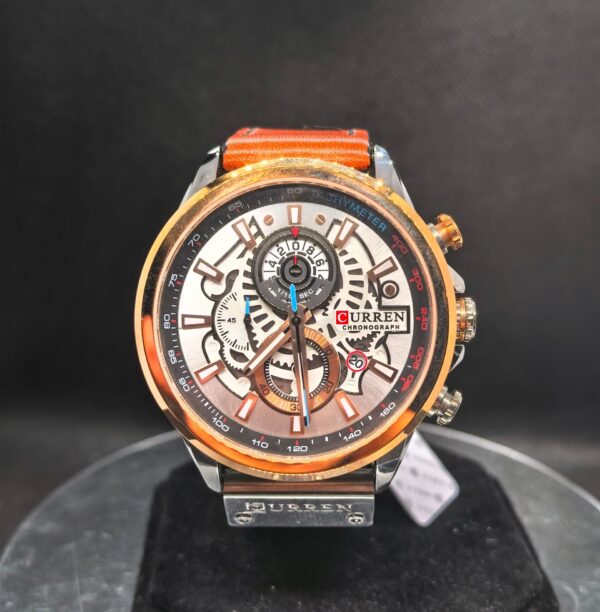 Reloj Hombre Curren Cuero Cronógrafo