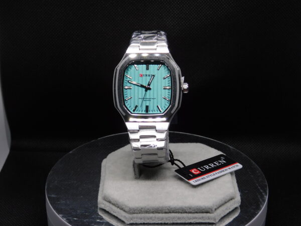 Reloj Hombre Curren Acero Inoxidable Color Tiffany