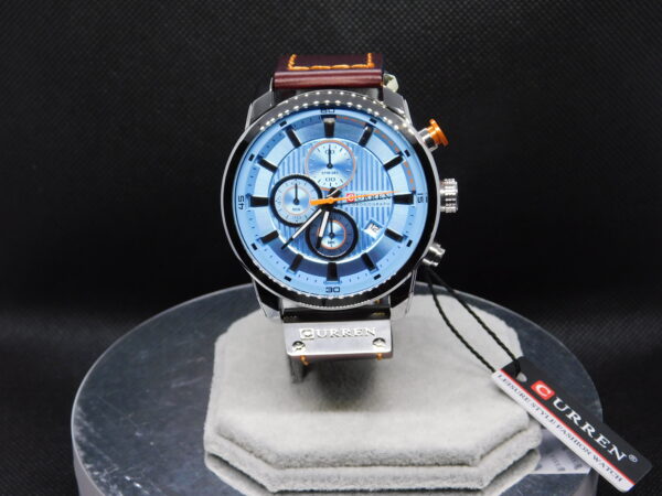 Reloj Hombre Correa Cuero Marca Curren Cronógrafo