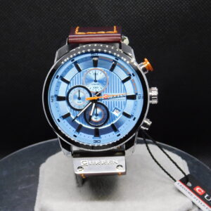 Reloj Hombre Correa Cuero Marca Curren Cronógrafo