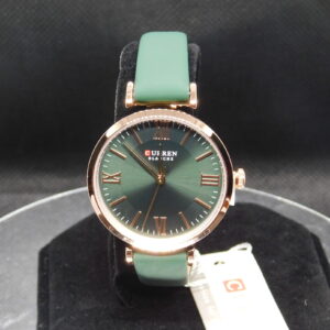 Reloj Mujer Curren Cuero Color Verde