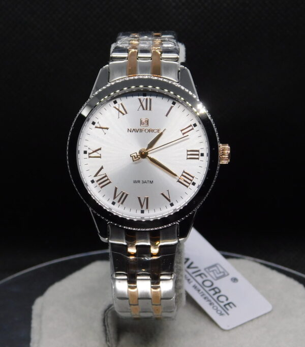 Reloj Mujer NaviForce Acero Inoxidable Silver Gold