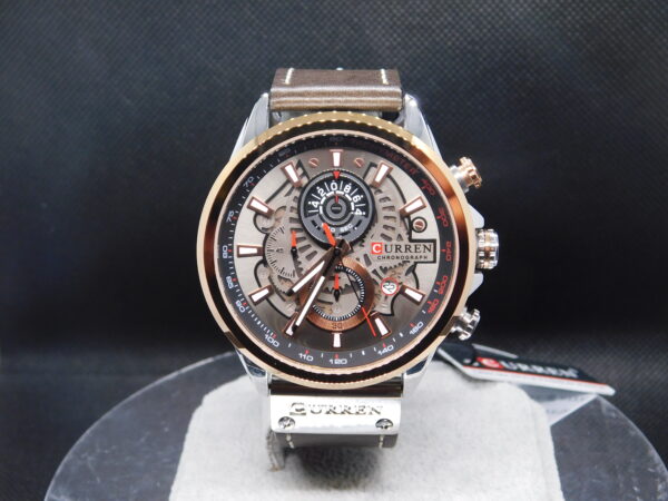 Reloj Hombre Curren Cuero Cronógrafo