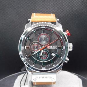 Reloj Hombre Correa Cuero Marca Curren Cronógrafo