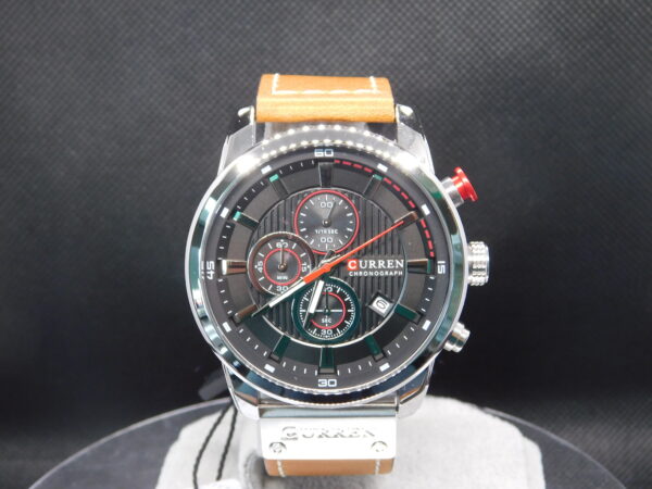 Reloj Hombre Correa Cuero Marca Curren Cronógrafo