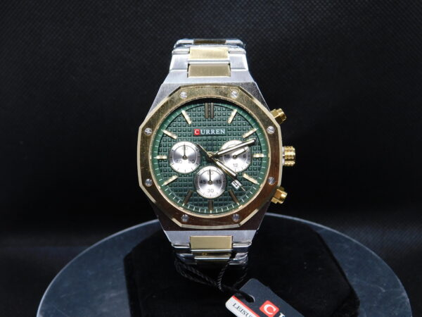 Reloj Hombre Curren Octagonal Color Gold Silver