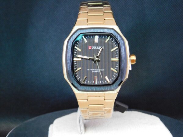Reloj Hombre Curren Acero Inoxidable Color Gold Black
