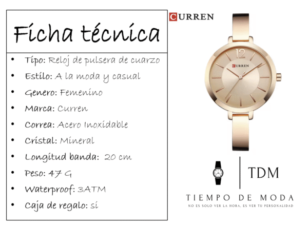 Reloj Mujer Curren Rose - Imagen 2