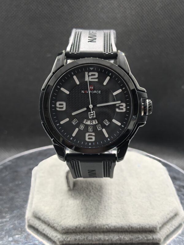 Reloj de pulsera de Silicona Naviforce Negro