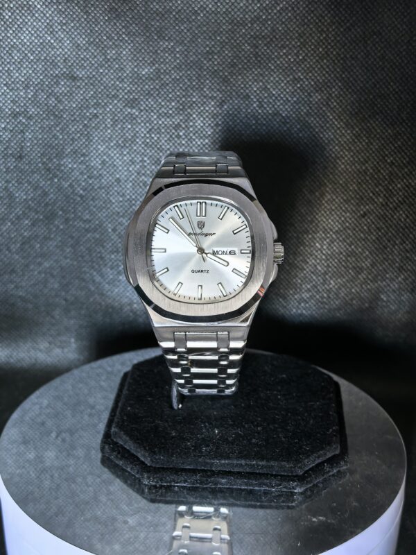 Reloj Hombre Poedagar Acero Inoxidable Gris