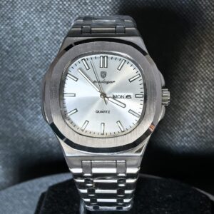 Reloj Hombre Poadegar Acero Inoxidable Gris