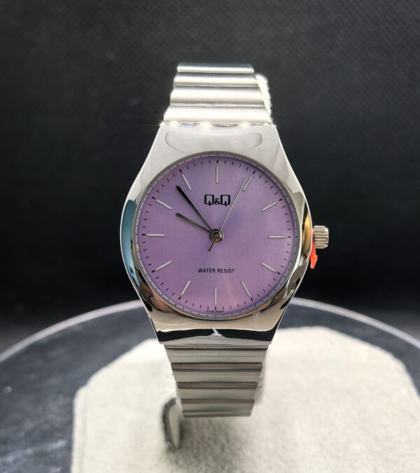 Reloj Acero Inoxidable mujer Q&Q Lila